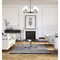 Z-Lite Leila Chandelier, 5-Light, 34 In.W x 10.75 In.H, Matte Black/White Linen 744-34R-MB - alternate 8
